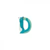 Lettre bois - d bleu