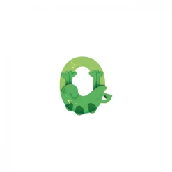 Lettre bois - o vert