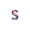 Lettre bois - s violet