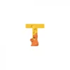 Lettre bois - t jaune