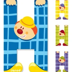 Lettre de l'alphabet clown h