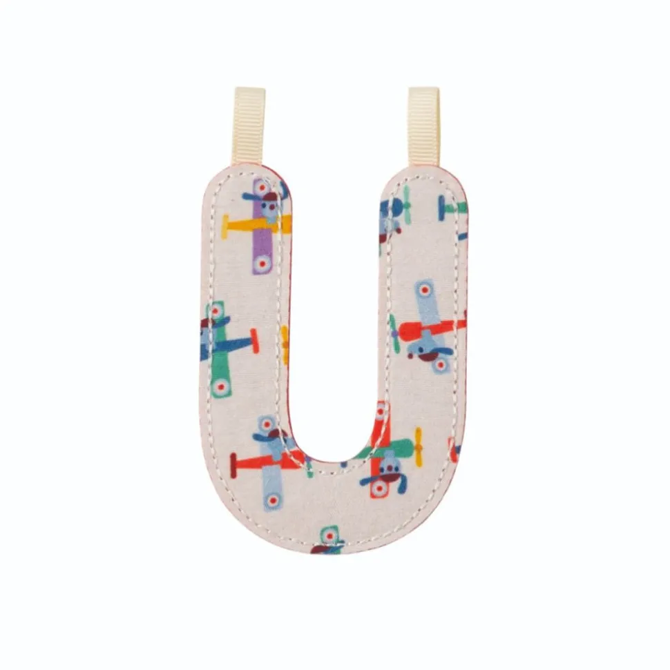 Lettre en tissu phosphorescente u