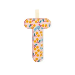 Lettre en tissu phosphorescente rouge t