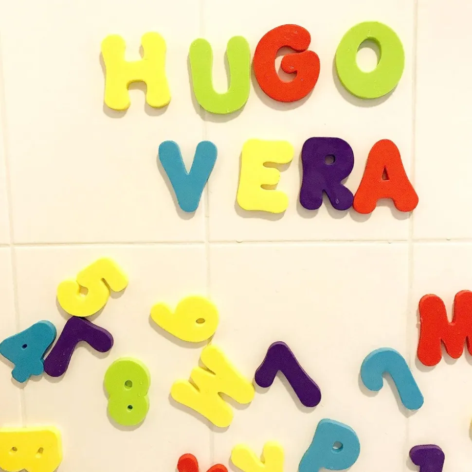 Lettres et chiffres de bain