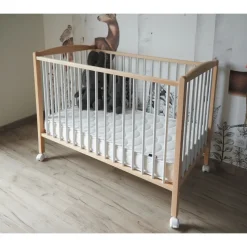 Lit bébé arthur 60x120 hybride fuschia