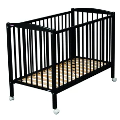 Lit bébé arthur 60x120 laque noir