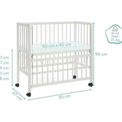 Lit bébé cododo cocon blanc