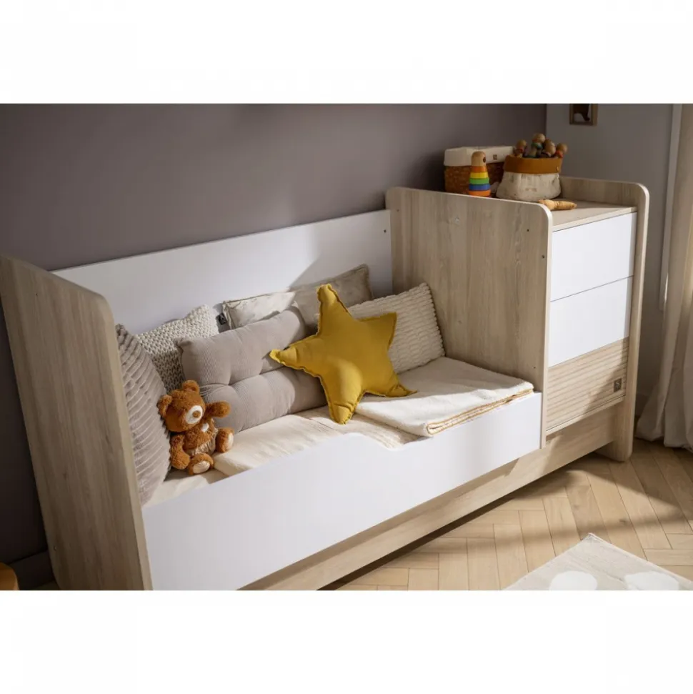 Lit bébé combiné évolutif 70x140cm paloma