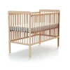 Lit bébé coulissant 60x120 cm essentiel hêtre verni