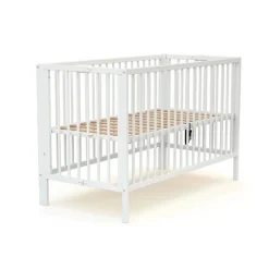 Lit bébé pliant essentiel blanc 60x120