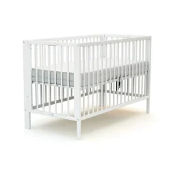Lit bébé pliant essentiel blanc 60x120