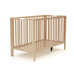 Lit bébé pliant essentiel hêtre 60x120 cm