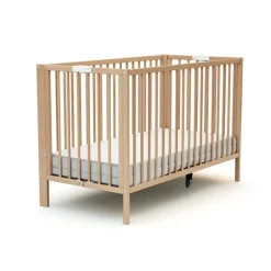 Lit bébé pliant essentiel hêtre 60x120 cm