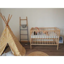 Lit bébé remi 60x120 hybride vert mint