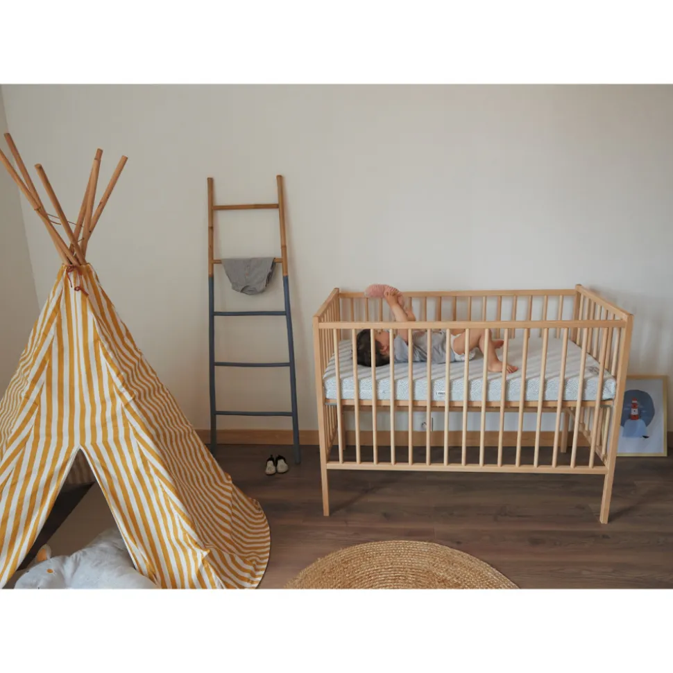 Lit bébé remi 60x120 hybride vert mint