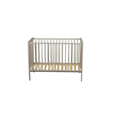 Lit bébé remi 60x120 laque gris clair
