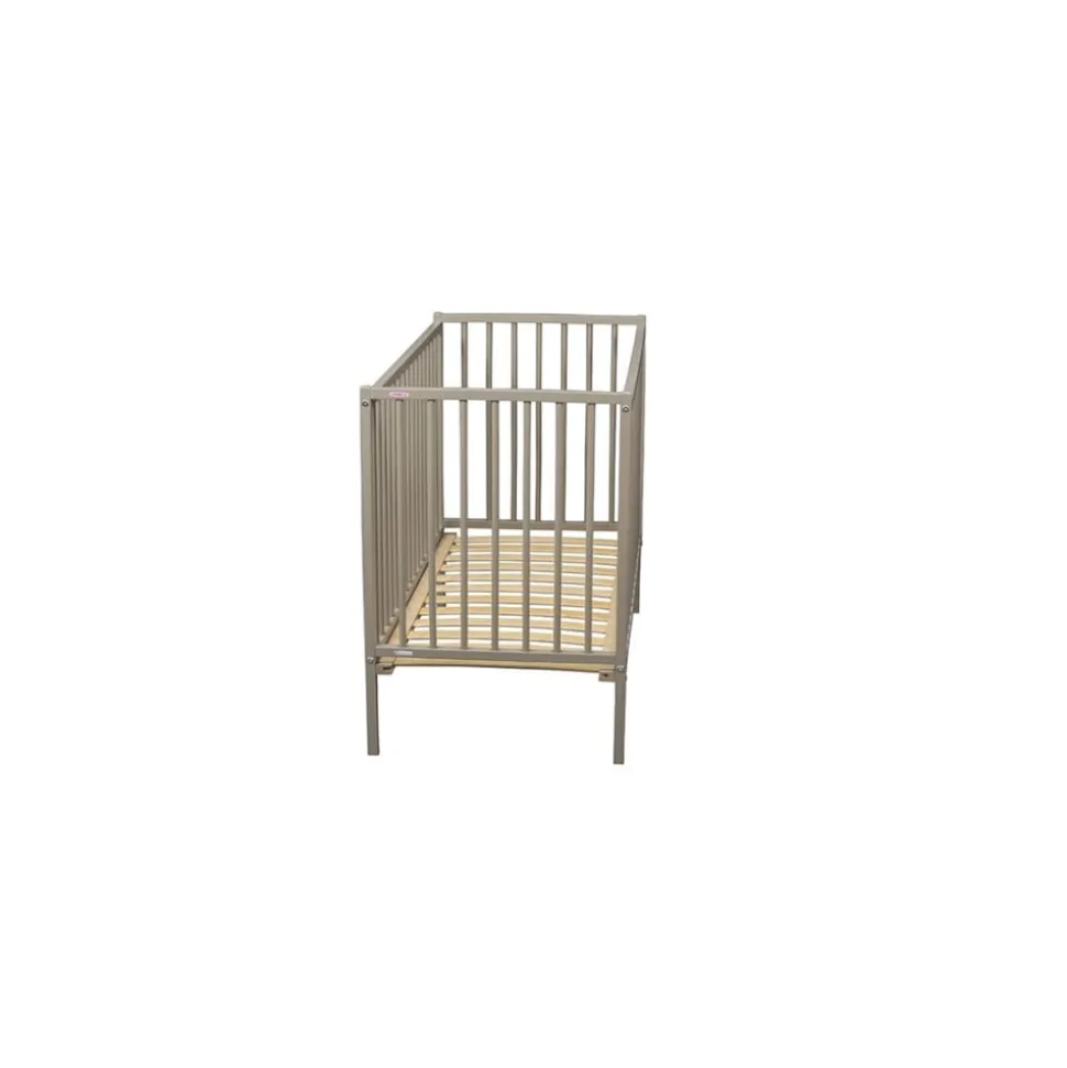 Lit bébé remi 60x120 laque gris clair