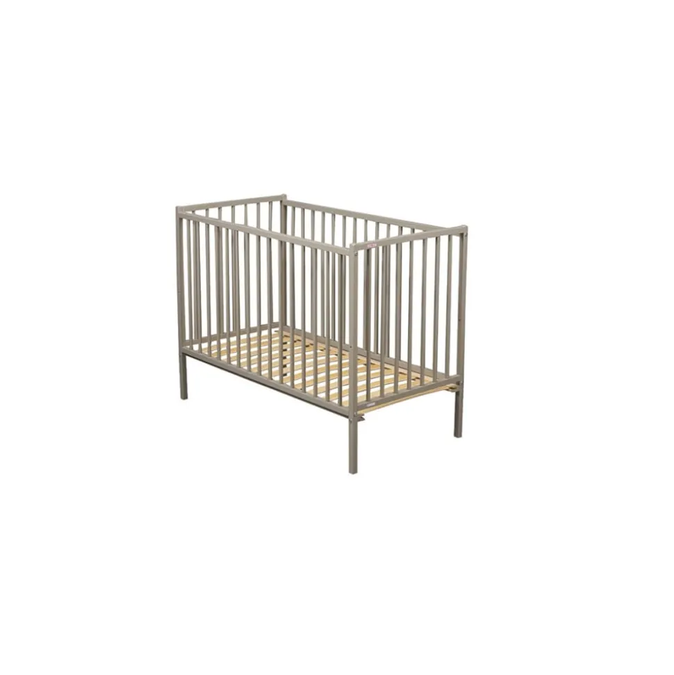 Lit bébé remi 60x120 laque gris clair