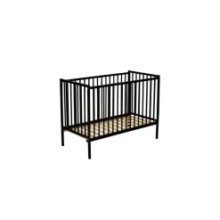 Lit bébé remi 60x120 laque noir