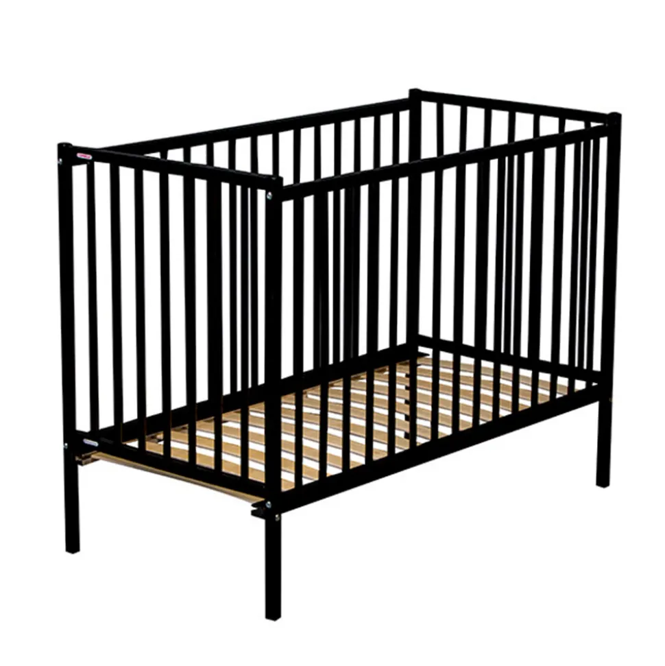 Lit bébé remi 60x120 laque noir
