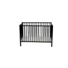 Lit bébé roméo 60x120cm extra-pliant laque noir