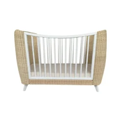 Lit bébé évolutif coquillage 60x120 cm neige
