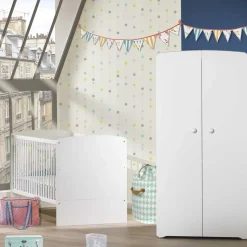 Lit bébé évolutif little big bed 70x140cm blanc
