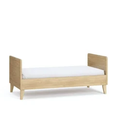 Lit bébé évolutif 70 x 140 cm chêne muve
