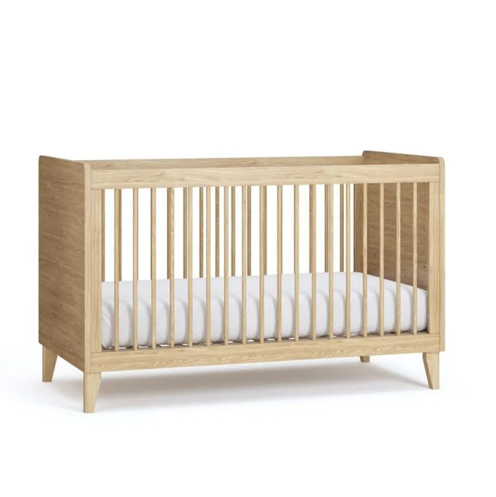 Lit bébé évolutif 70 x 140 cm chêne muve