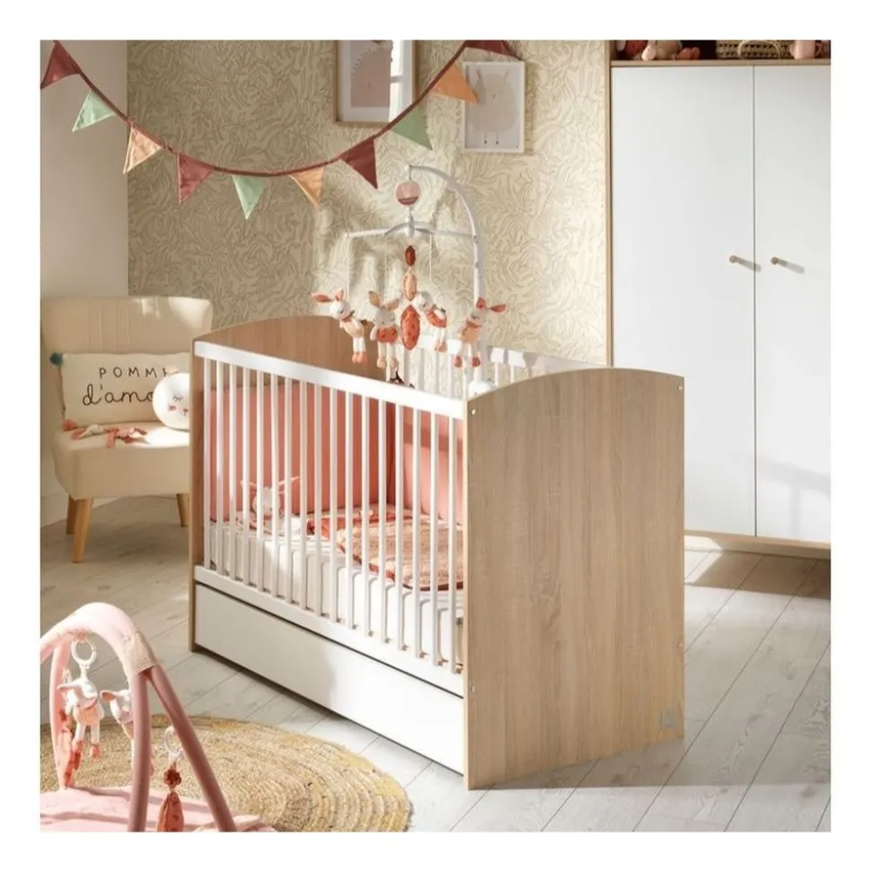 Lit bébé 60x120 cm access bois blanc