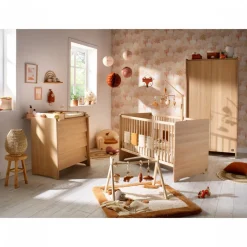 Lit bébé 70x140cm cannelle