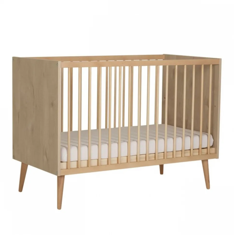 Lit bébé 60x120 cm cocoon natural oak