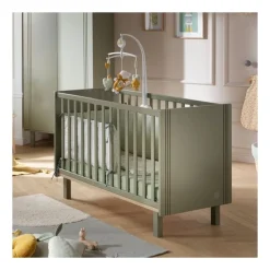 Lit bébé 60x120 cm eleonore kaki