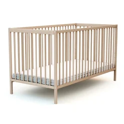 Lit bébé 70x140 cm essentiel hêtre brut