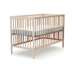 Lit bébé 60x120 cm essentiel hêtre brut