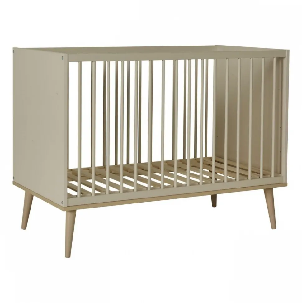 Lit bébé 60x120 cm flow argile et oak