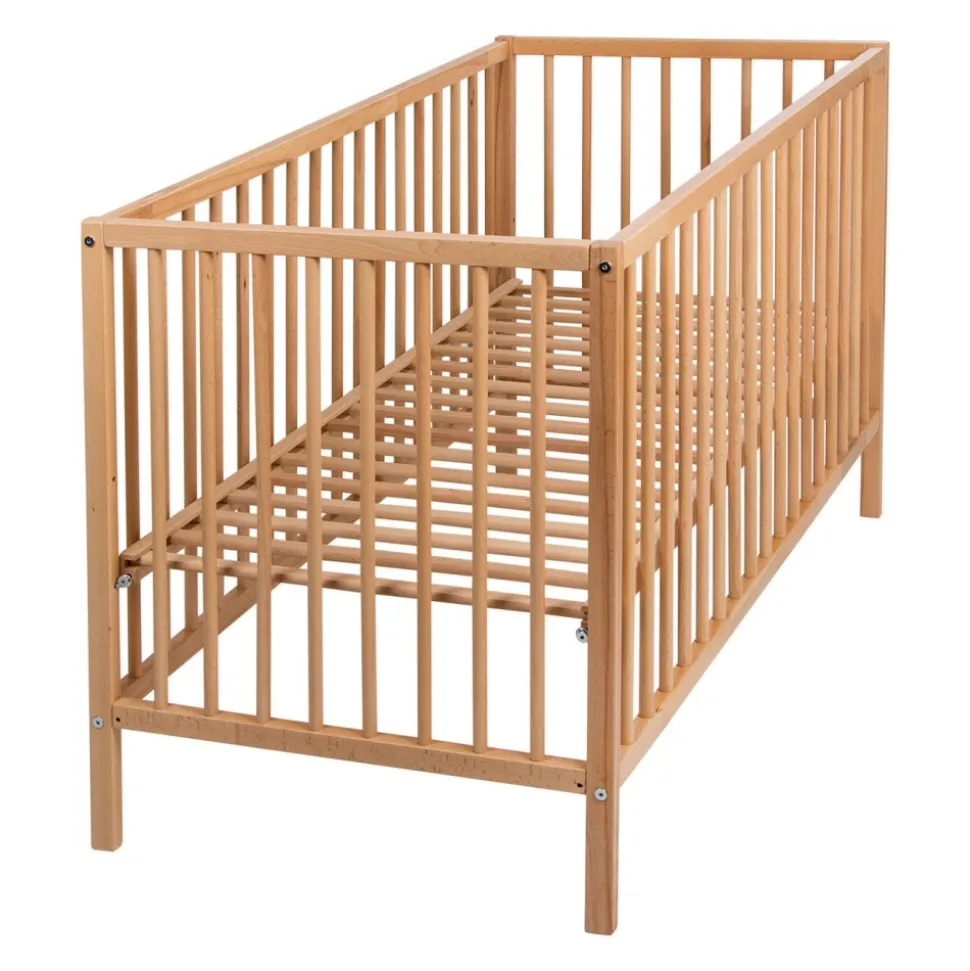 Lit bébé 60x120 cm lina - naturel