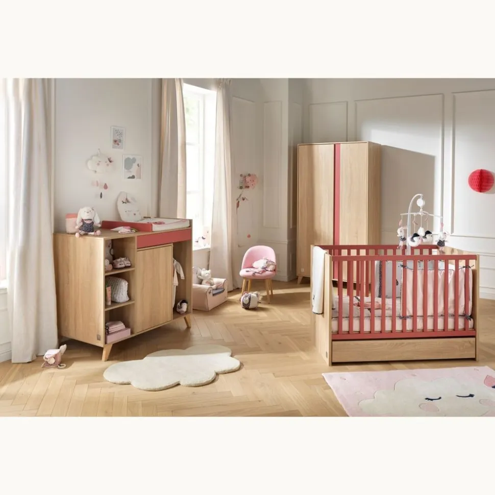 Lit bébé 60x120cm nova rose canyon
