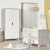 Lit bébé 60x120cm scandi gris