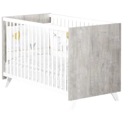 Lit bébé 60x120cm scandi gris