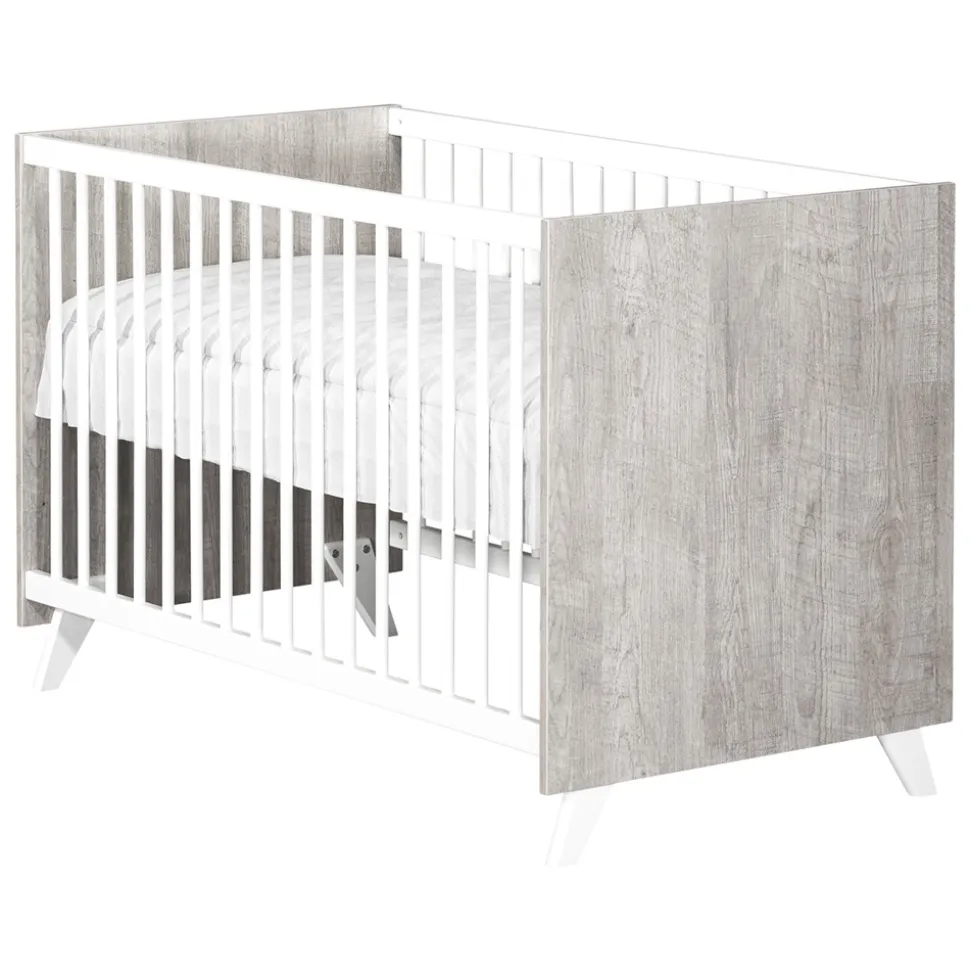 Lit bébé 60x120cm scandi gris