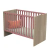 Lit bébé 60x120 cm + tiroir de lit nova rose canyon