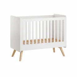Lit bébé 60x120 cm vintage blanc