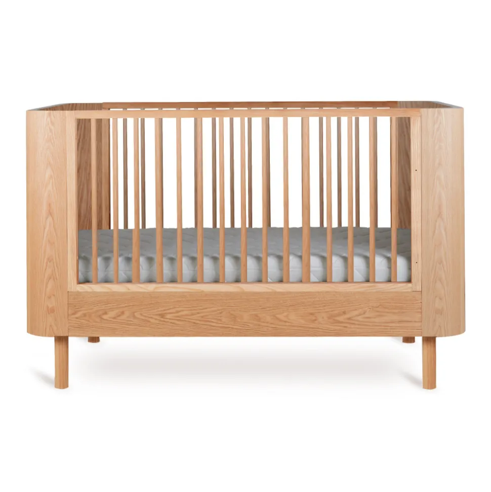 Lit bébé 70x140 cm évolutif en canapé yume natural ash