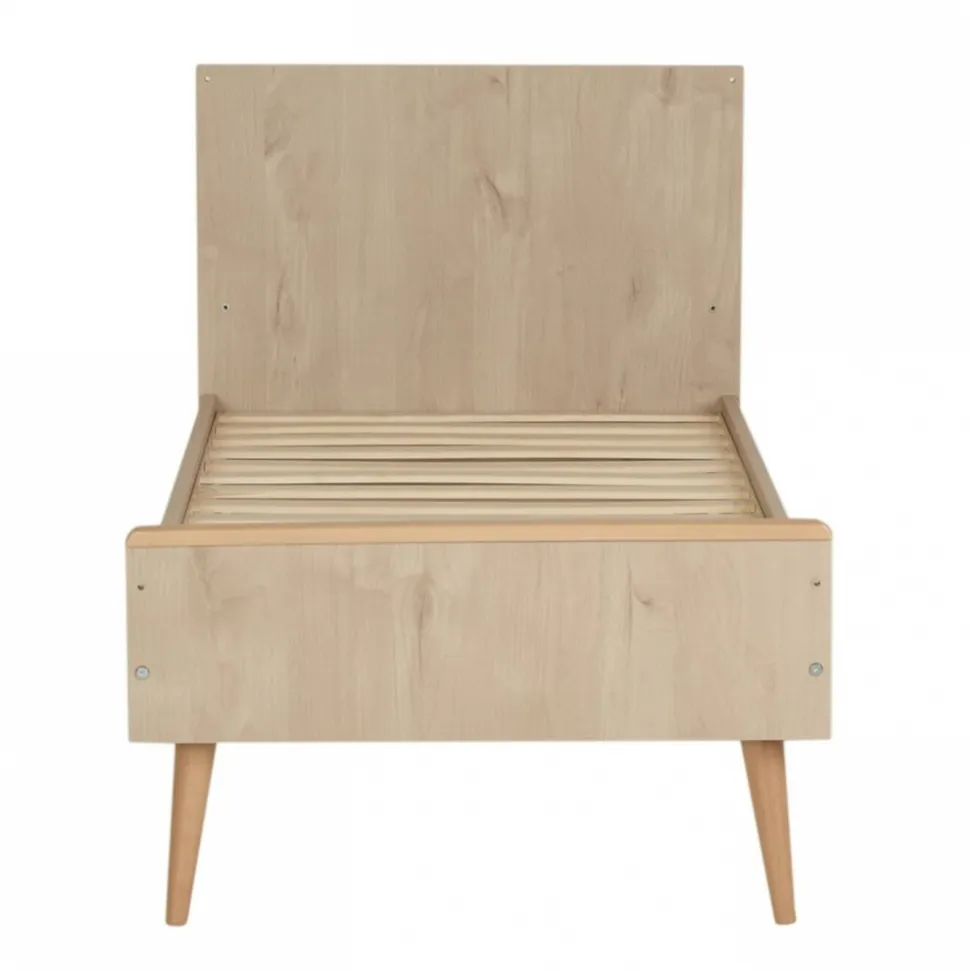Lit bébé 70x140 cm évolutif en lit enfant cocoon natural oak