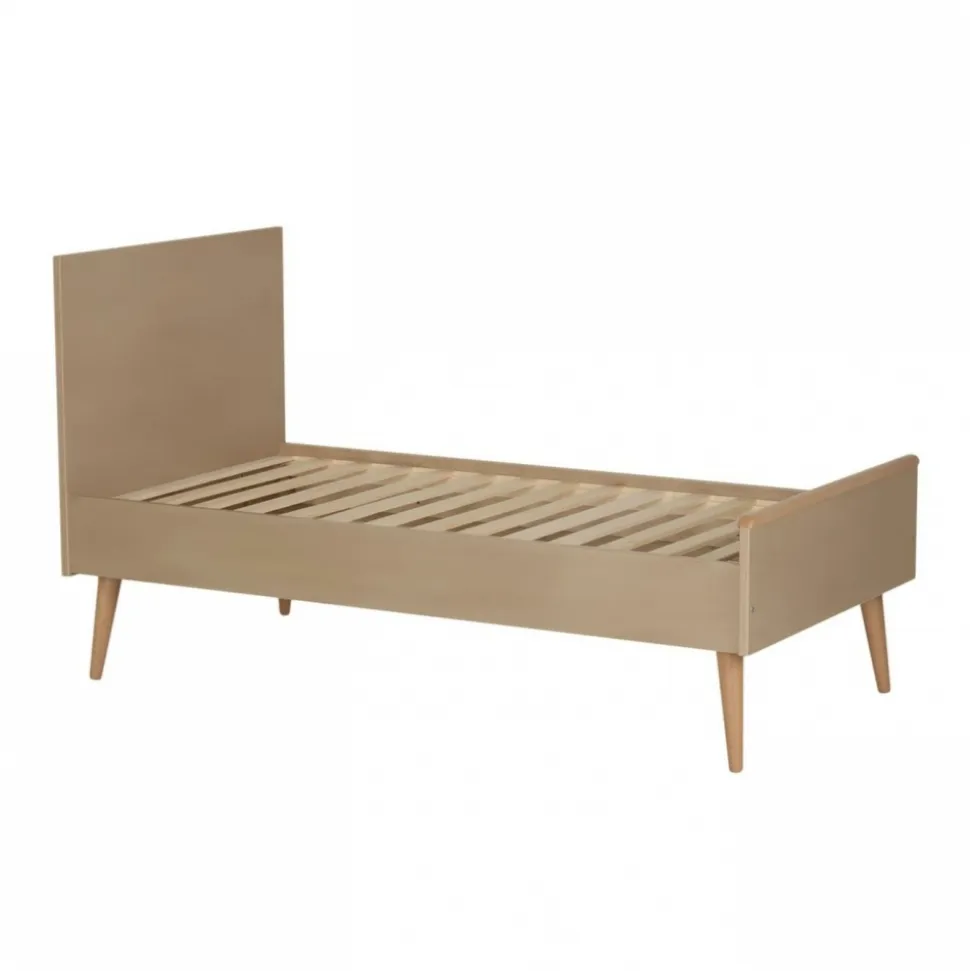 Lit bébé 70x140 cm évolutif en lit enfant cocoon latte