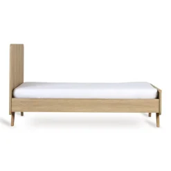 Lit bébé 70x140 cm évolutif en lit enfant loft honey ash