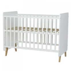 Lit bébé 60x120 cm évolutif en lit junior loft white