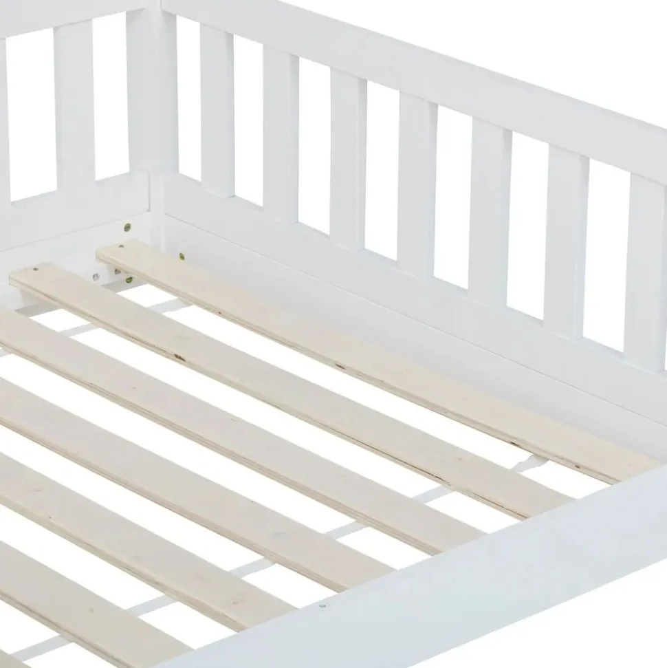 Lit cabane bosco 90 x 190 cm blanc