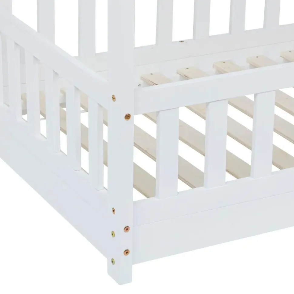 Lit cabane bosco 90 x 190 cm blanc